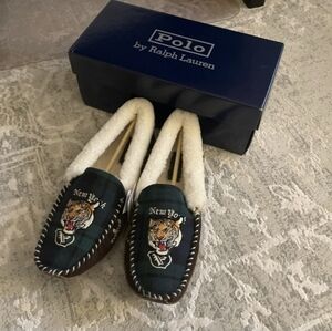 Yarmond Tiger Shearling-Lined Slipper Polo Ralph Lauren